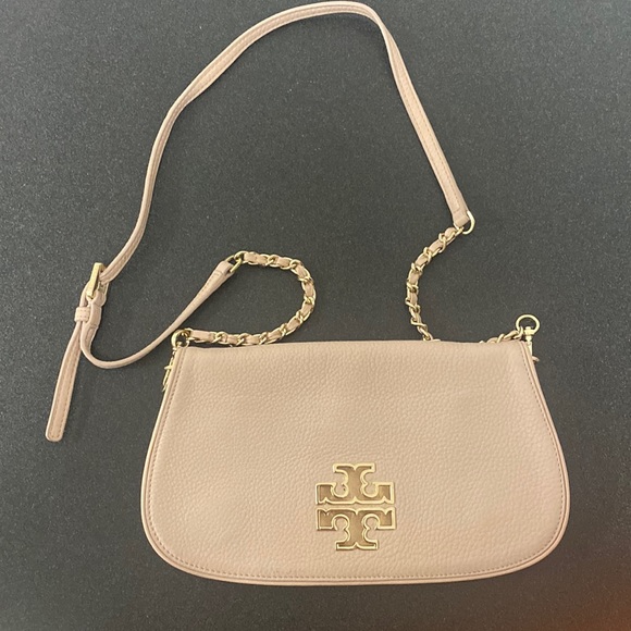 Tory Burch Handbags - Tory Burch Britten Pale Pink Crossbody/Clutch Bag